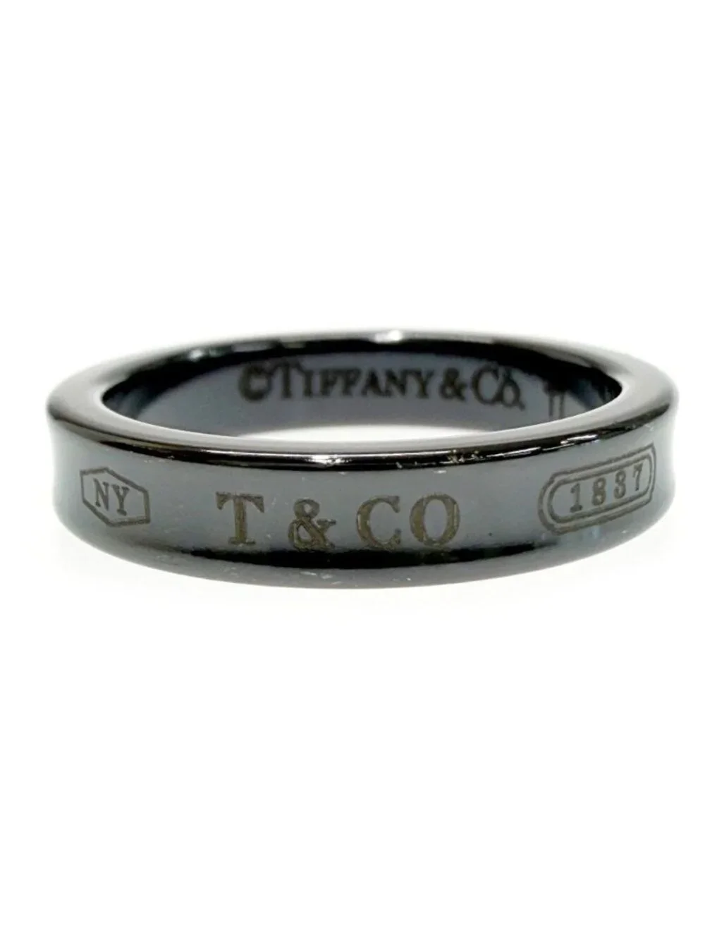 Tiffany & Co Titanium Narrow Ring Black